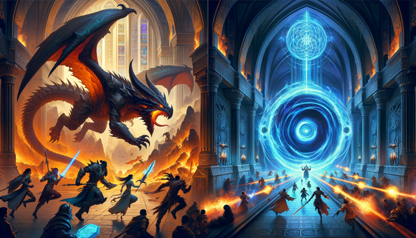 Scena walki rajdowej i szybkiego biegu przez loch M+